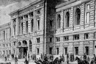 Историческая литография  фасада